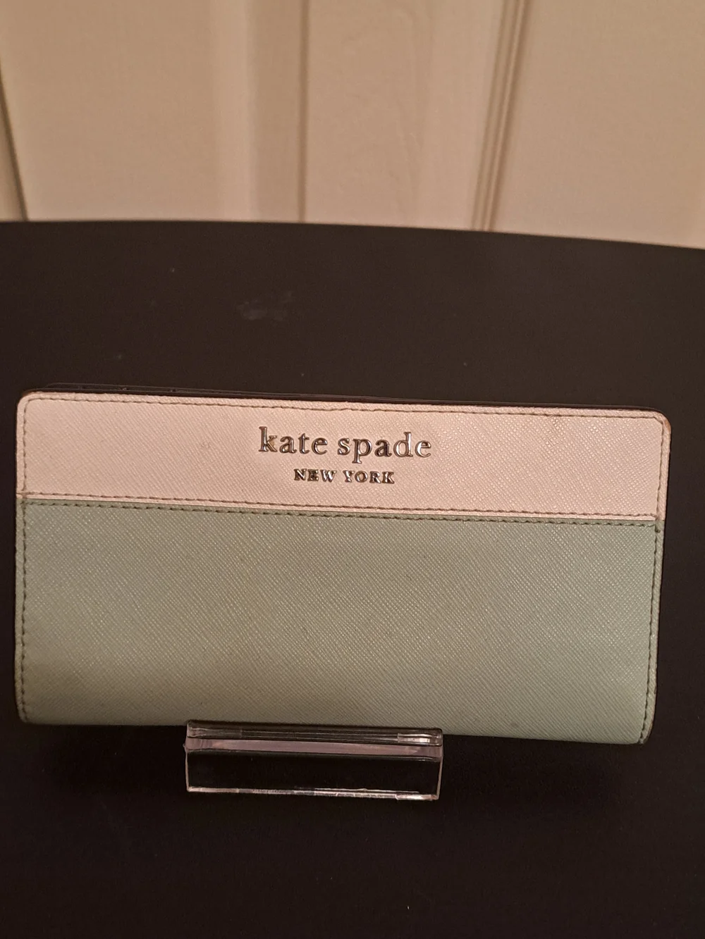 kate spade Mint Saffiano Leather Wallet , good pre-loved condition